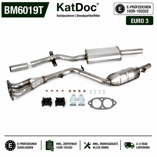 ✅ Katalysator BMW 3er E46 316i 318i 318Ci Compact Touring Euro 3 - Bild 1 von 3