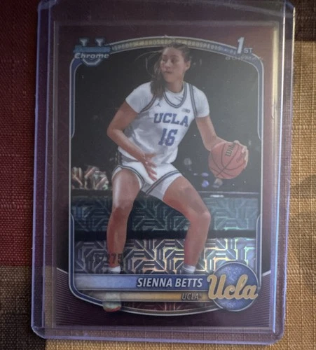 Topps 2025-26 Bowman Chrome Prospects Sienna Betts BCP-13 Burgundy Mojo /275 RC