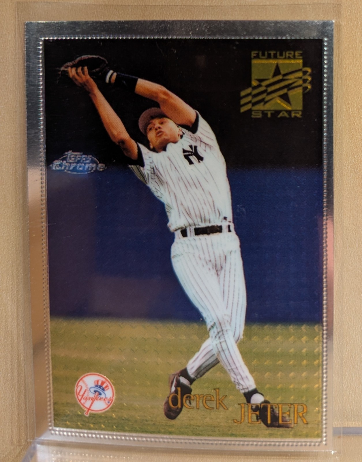 1996 FIRST Topps Chrome FUTURE STARS #80 Derek Jeter Yankees HOF RARE ROOKIE RC