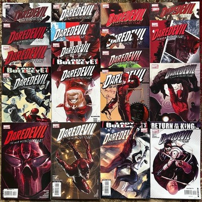 Lot of 19 Daredevil by Marko Djurdjevic, Ed Brubaker + Michael Lark 2007 Marvel