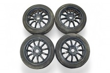 Jdm Work Emotions 11r 5x114.3 Matte Blue Wheels 17x7 Et38 W Tires