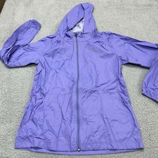 Columbia Rain Jacket Girls Rain Coat Size Large Purple
