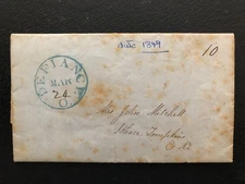 1849 Letter with California Gold Rush Content