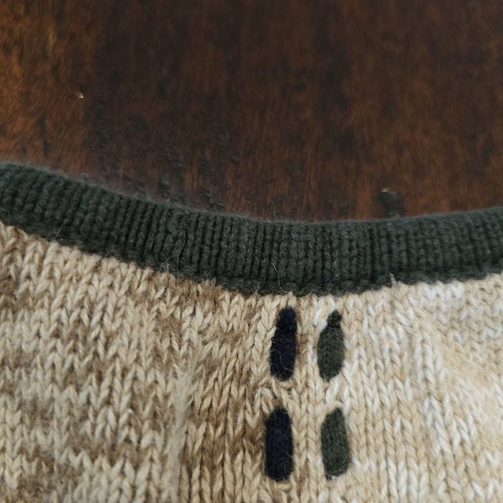 CHRISTOPHER & BANKS heart patchwork cardigan M gr… - image 7