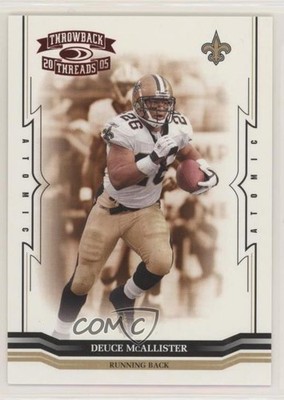 2005 Donruss Throwback Threads Silver Holofoil /150 Deuce McAllister #91 xm0