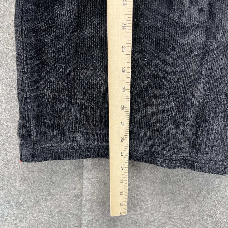 Vintage Guess Jeans Dress Womens 7 Black Corduroy Zip Front Mini Shirt 90s Y2k - Image 4 of 4