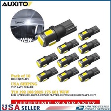 10 Auxito T10 168 194 Led License Plate Dome Light Bulb 6000k White Error Free N