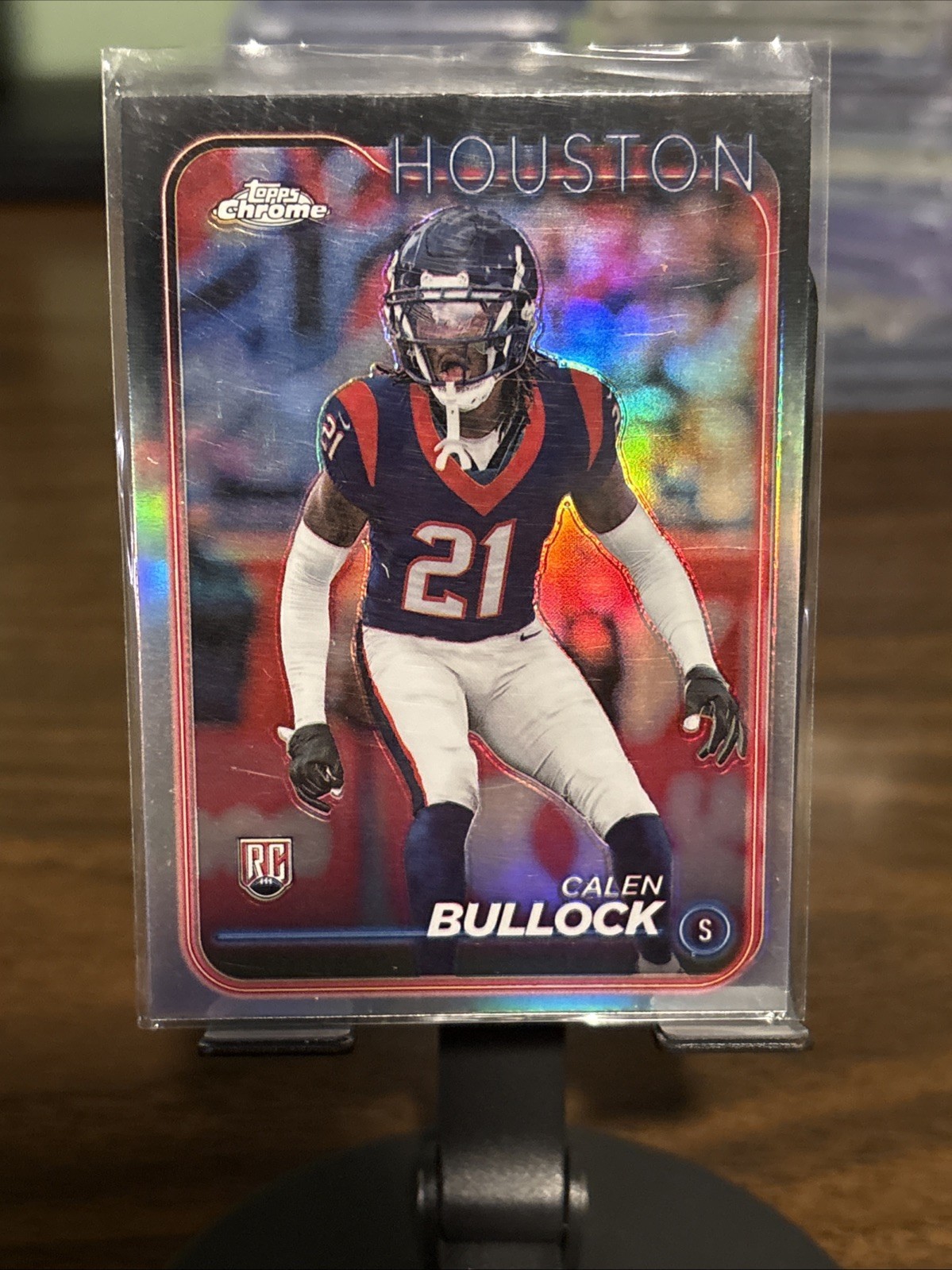 2024 Topps Chrome #293 Calen Bullock Refractor Houston Texans Rookie