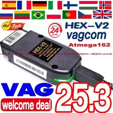 VCDS HEX?V2 2026 – Diagnose & Codierung Interface für VW Audi Skoda Seat.