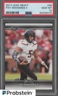 2017 Leaf Draft Football #56 Patrick Mahomes II RC Rookie PSA 10 GEM MINT