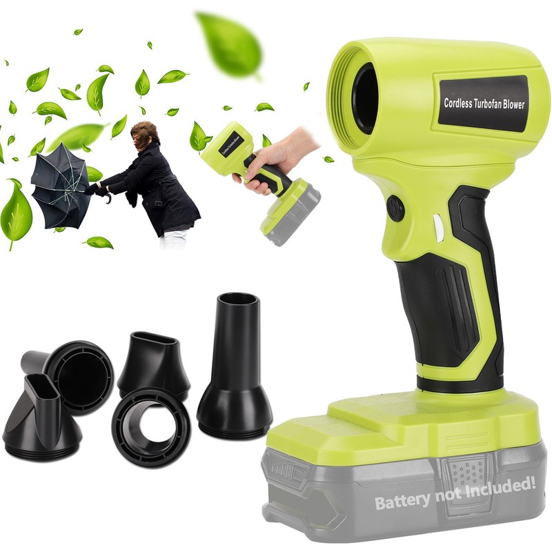 Cordless Leaf Blower for Ryobi 18v Battery 425MPH High-Speed Brushless Motor NEW
