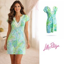 Lilly Pulitzer Women’s V Neck Brewster Dress In Lima Peru Dress Size XS