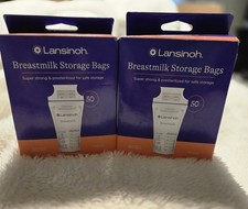 2 Boxes 50 Per Box Lansinoh Momma Breastmilk Storage Bags L131