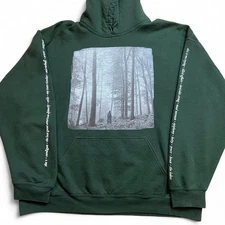 Taylor Swift Folklore Hoodie Used Dark Green Forest XL 
