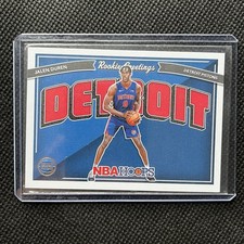 Jalen Duren Rookie Greetings Postcard 2022-23 Panini NBA Hoops Detroit Pistons