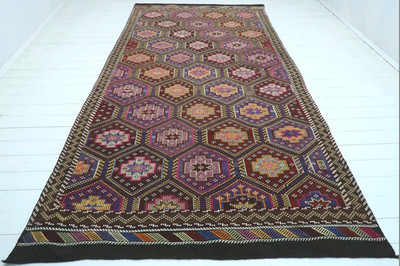 Large Rug, Anatolia Mut Nomads Kilim Rug, Carpet, Wool Kelim, Area Rugs 70''X133''