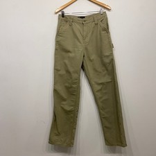 ASOS Womens Khaki Utility Carpenter Pants Straight Leg Hammer Loop US 4