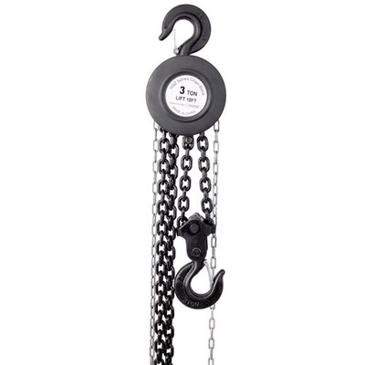 Portable Manual Chain Hoist Steel 4400lbs 2T Capacity10ft With 2Heavy Duty Hooks