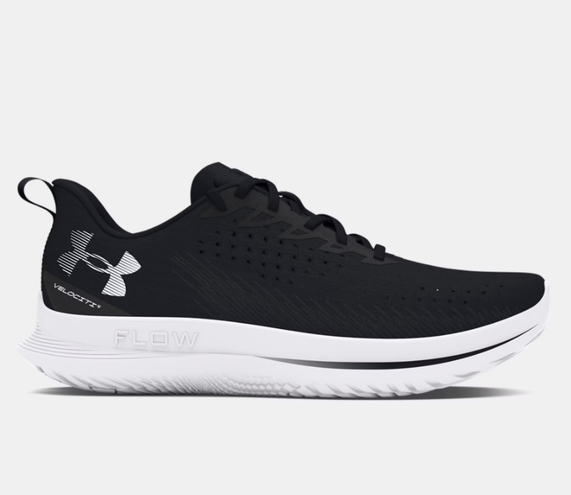 Under Armour UA Velociti 4 Womens Running Shoes Black Anthracite White Size 7 US
