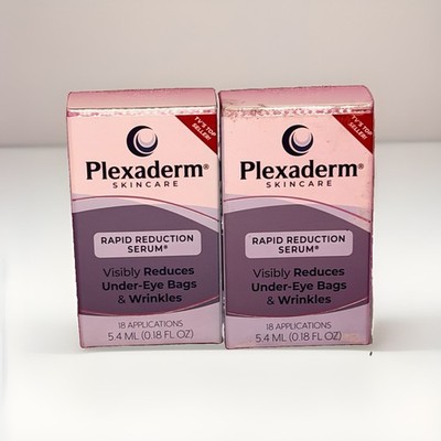 TWO boxes Plexaderm Skincare Rapid Reduction Eye Serum. Totaling 36 applications