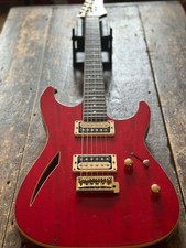Charvel Japan CDT-80 Semi Hollowbody 1991 Trans Cherry Red RARE model