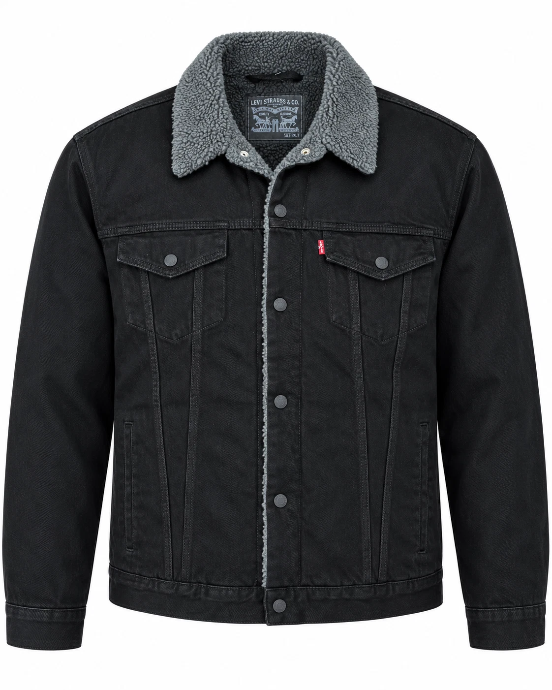 Levi's Men's Premium Sherpa Lined Denim Trucker Jacket Big & Tall image 1