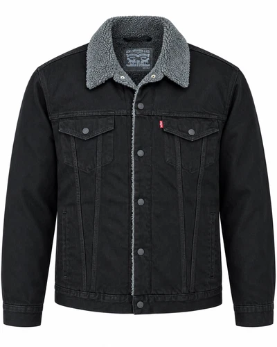 Levi's Men's Premium Sherpa Lined Denim Trucker Jacket Big & Tall - product listing photo