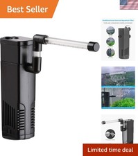 Adjustable Aquarium Internal Filter with Foam for Freshwater Saltwater Tanks