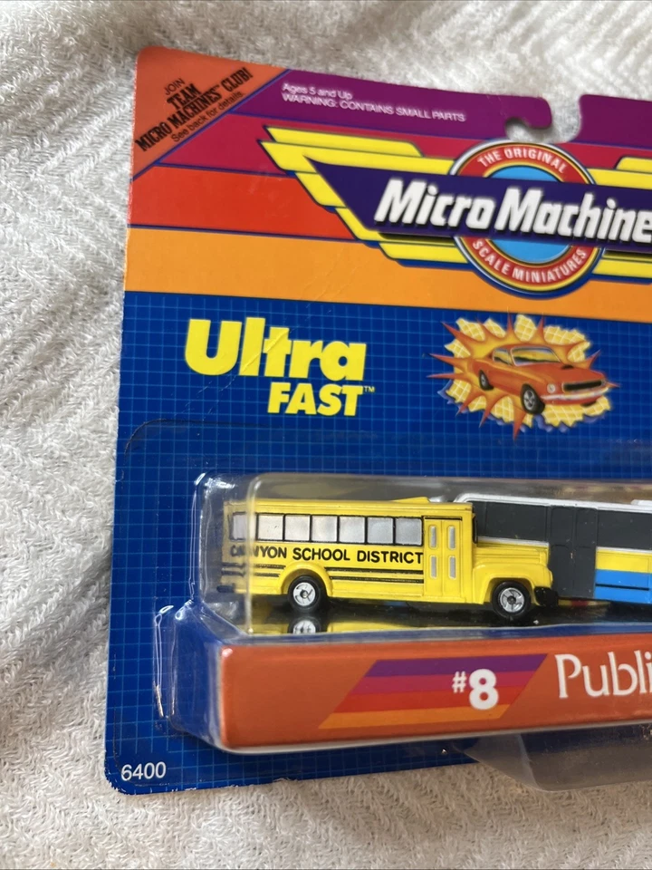 1989 Micro Machines ULTRA FAST Public Transportation Collection #8 * VERY RARE - Image 2 of 4