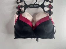 Steve Madden Womens Bras Lightly Lined 38 C Set of 3