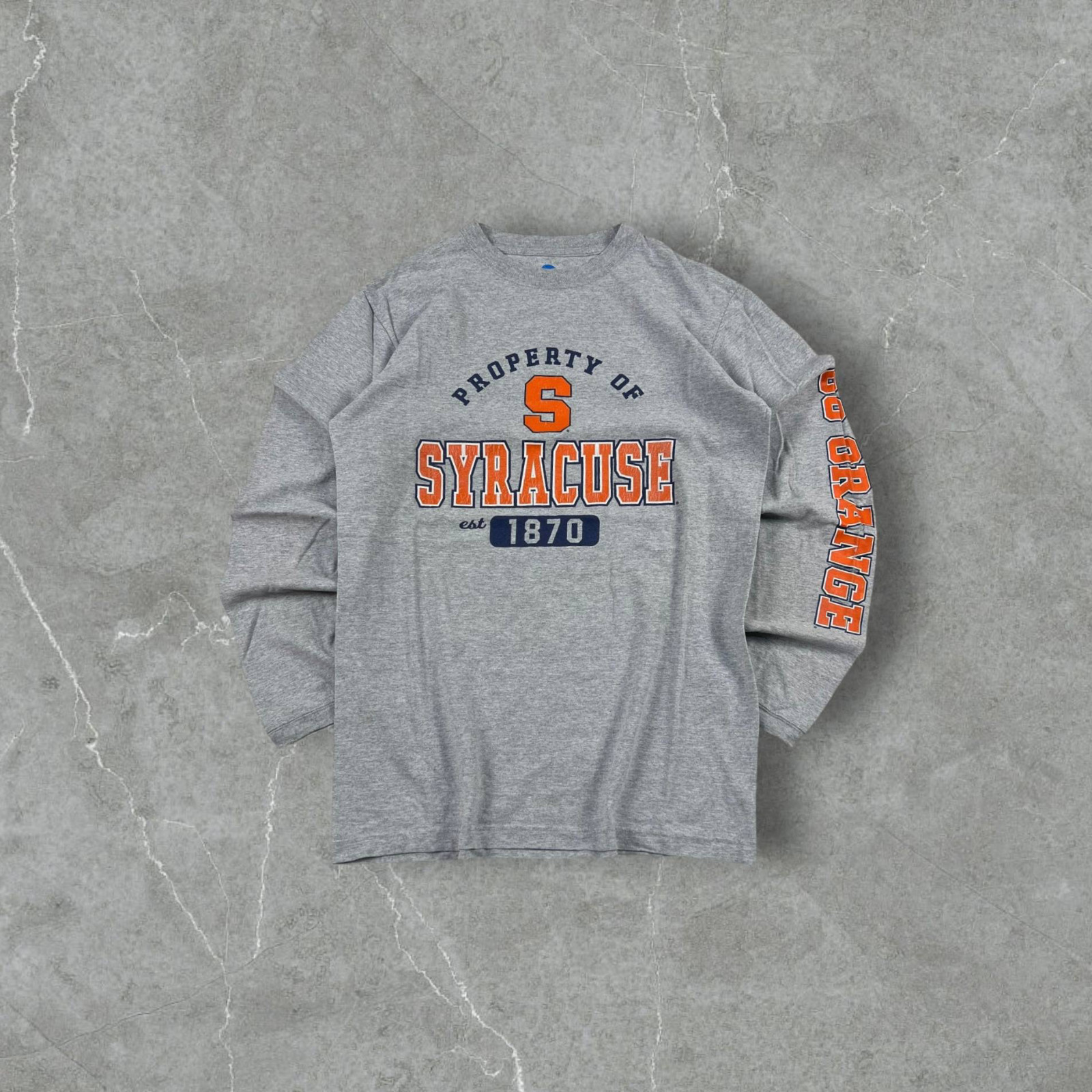 Longsleeve vintage NCAA Syracuse grigia taglia M