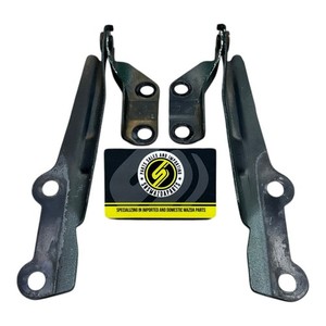 90-05 Mazda Miata OE OEM Hood Hinge Set Bracket Pair NA01-52-410 NA01-52-420 #21