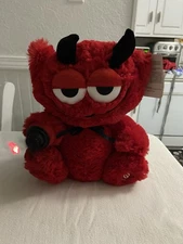 GEMMY ANIMATED MUSICAL  HOT BLOODED  PLUSH RED DEVIL, LIGHTS UP I LOVE YOU!