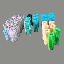 Lot of Vintage Hair Rollers-Curlers - Various Types Wire, Hard And Soft Plastic