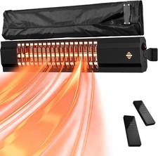 Electric Infrared Patio Heater Wall Mounted 2000W IP34 Waterproof Heater