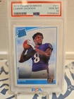 Lamar Jackson - PSA 10 - 2018 Donruss Rated Rookie - Baltimore Ravens - #8542