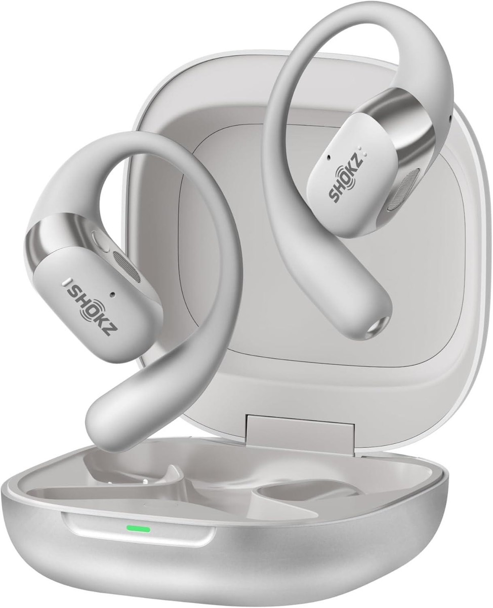 【５年修理保証付き】Shokz OpenFit2+ グレー　ワイヤレスイヤホン Shokz OpenFit 2+ Open-Ear Headphones Gray Wireless Dolby Audio