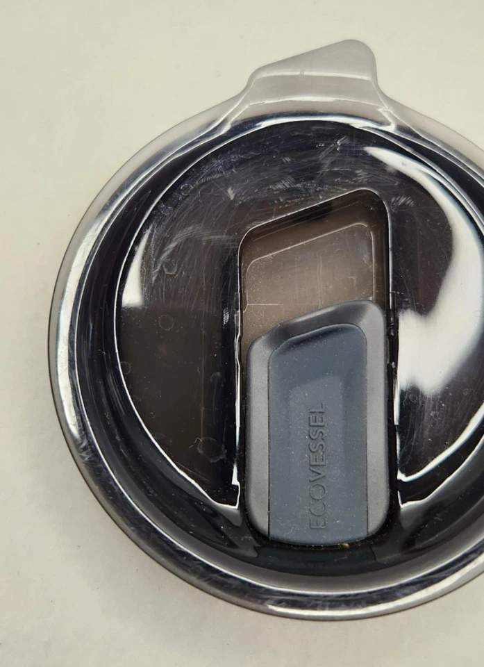 Taza de viaje aislada ECOVessel Tri-MAX azul inoxidable 12 oz NUEVA ver descripción Foto 4 de 4