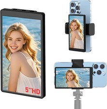 5'' Phone Vlog Selfie Monitor Screen, Selfie Screen Low Latency Wireless Recordi