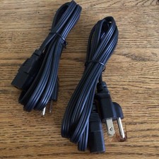 2X Foxconn 188059 3-Prong Power Supply Cord FF-01 W 10 Amp 125V E301899 FM-008