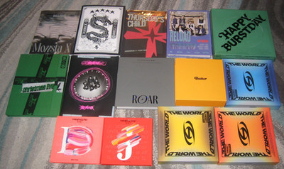 Lot of 14 KPOP/Korean CD's,Books,Cards-Thursday's Child, Stray Kids & More