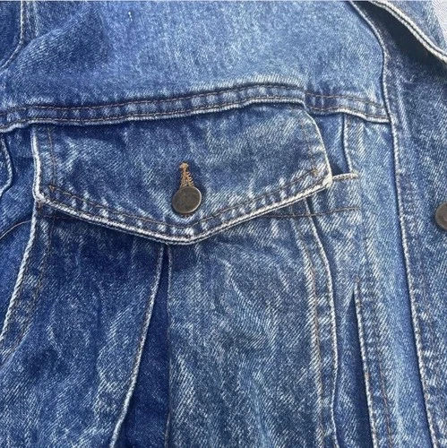 Vintage 1988 Atlantic Records Denim Trucker Jacket Xl image 5