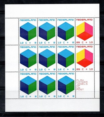 Niederlande 1970 Mi. Bl. 9 Zettel 100% Neu ** Für Kinder, Würfel