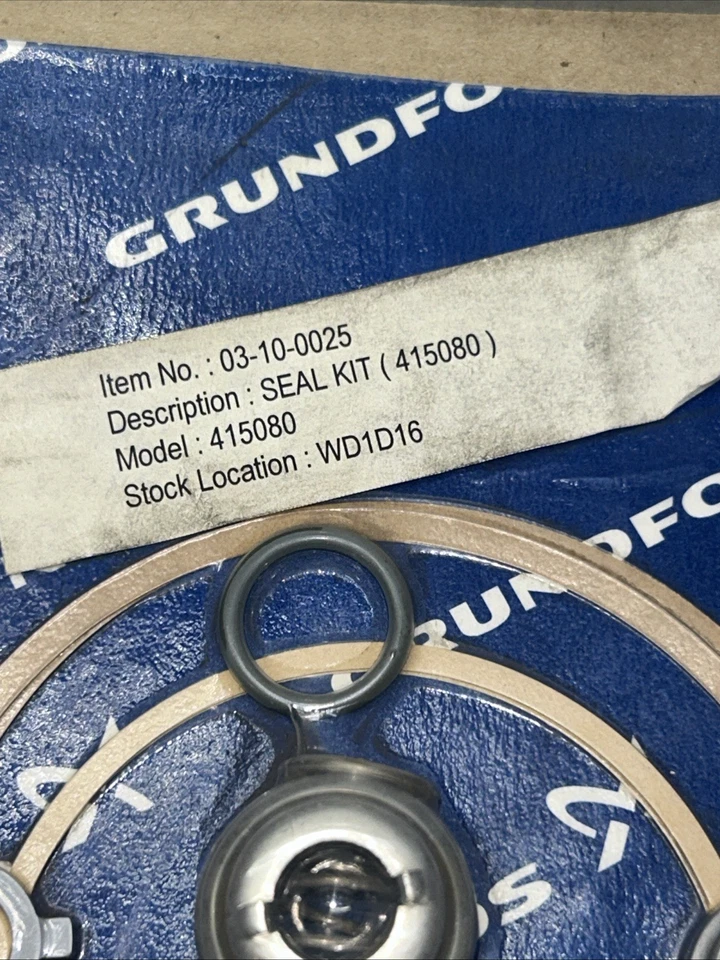 Grundfos 415080 Seal kit New Sealed Fast Shipping! + Warranty - Image 2 of 4