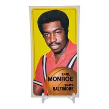  1970 1971 Topps Tall Boy Baltimore Bullets Earl Monroe Card #20