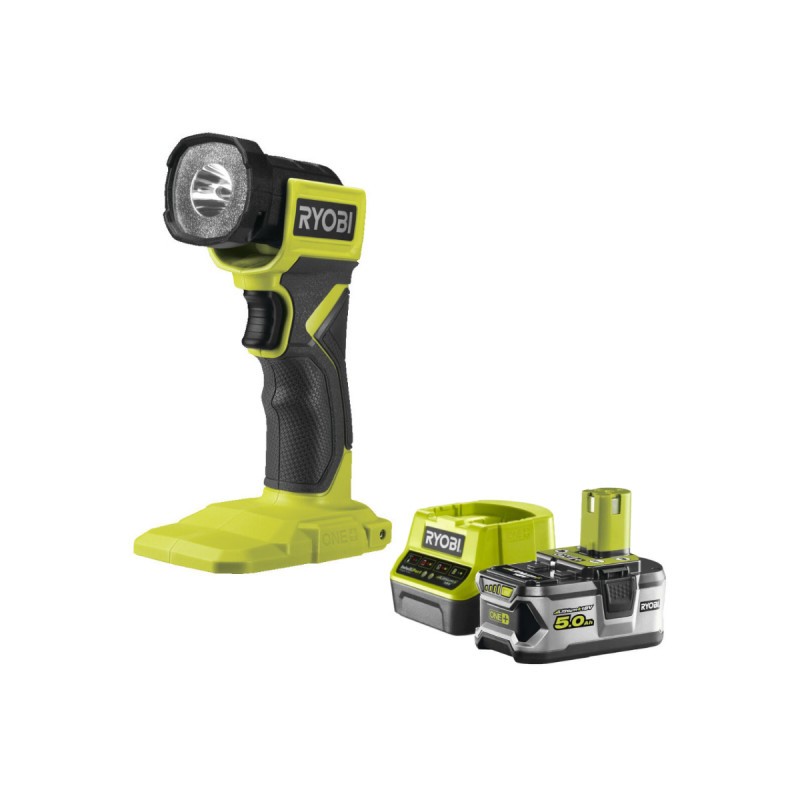 Lanterne LED à tête orientable RYOBI 18V One+ RLF18-0 lampe torche sans fil avec batterie