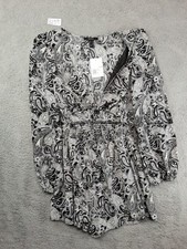 New Forever 21 Woven Dress Open Front Closed Back Size Large