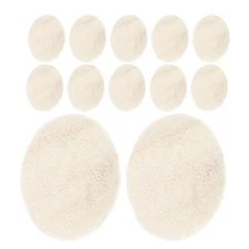 12 Pcs Loofah Cleansing Tablets Exfoliating Face Pad Body Cleaning