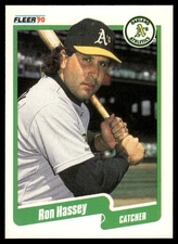 1990 Fleer #8a Ron Hassey