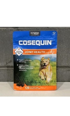 Cosequin DS Max Strength + MSM & Boswellia Joint Health Dogs 120 Chews EX 11/27